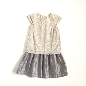 Baby gap scalloped double layer dress sz 5 yrs
